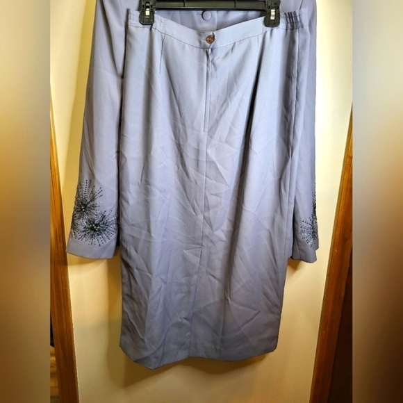 Vintage Social Collection size 12 jacket and skirt grey - Picture 14 of 16